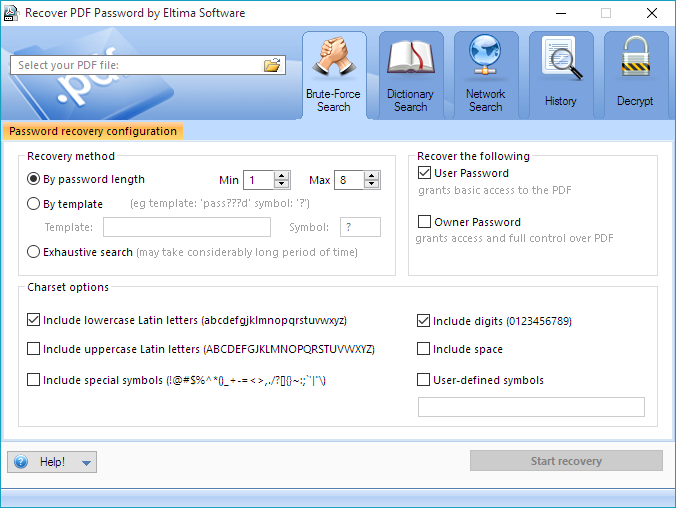 Recover PDF Password