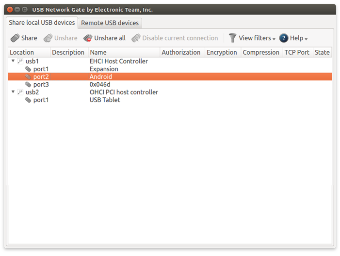 USB Network Gate for Linux