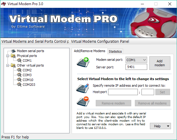 Virtual Modem PRO Windows 11 download