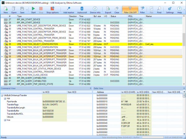 USB Analyzer screenshot USB Analyzer screenshot