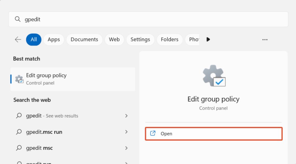 gpedit edit group policy