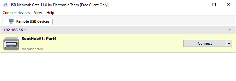 La porta vuota appare nella macchina virtuale