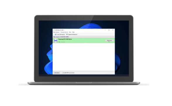 Connect a USB device over WiFi