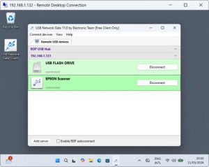 Scanner for Remote Desktop Sessions