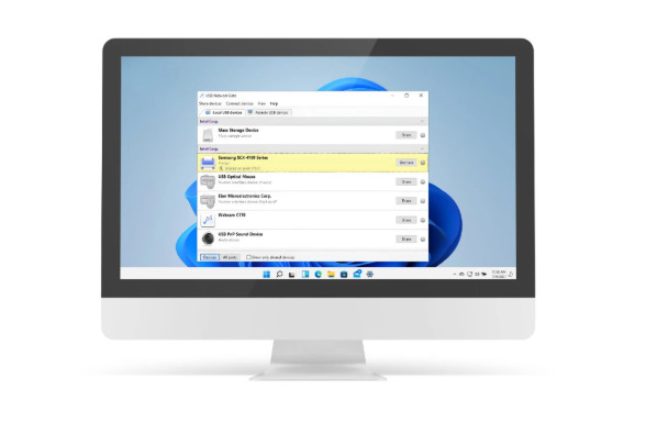 Share USB devices over WiFi