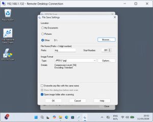Scanner for Remote Desktop Sessions