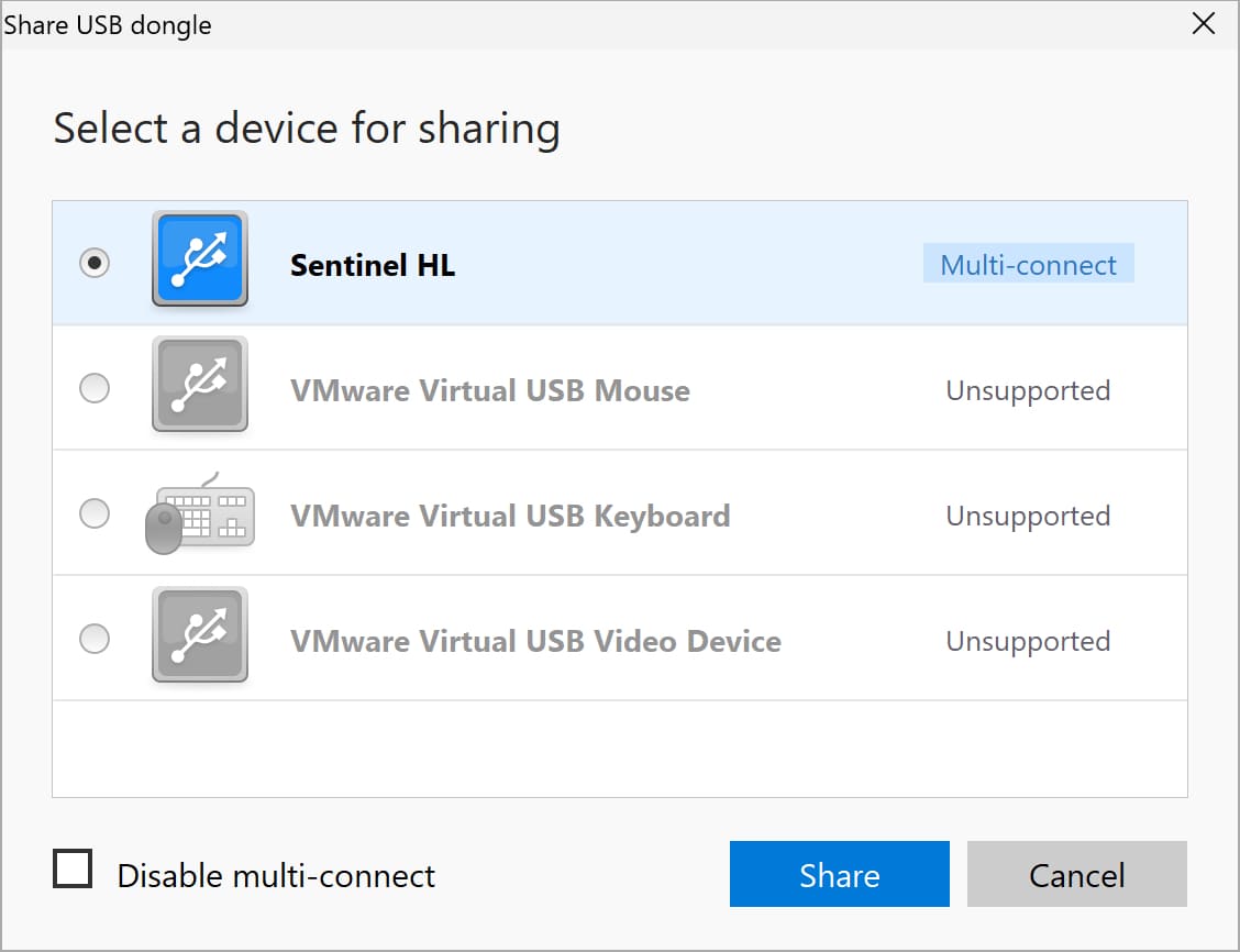 Share dongle