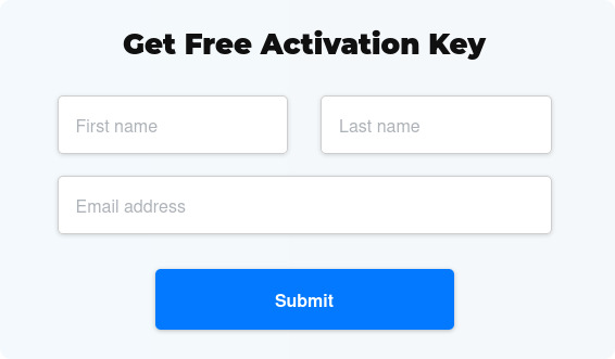 Een formulier dat u kunt invullen voor een gratis USB Network Gate-sleutel