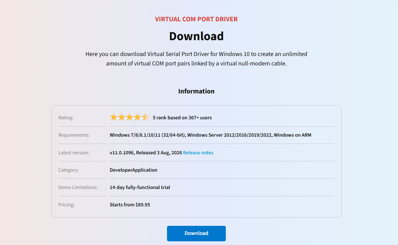 The VSPD download page